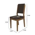 Kit 2 Cadeiras De Jantar Carol Veludo Imbuia Marrom Bnn Decor