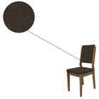 Kit 2 Cadeiras De Jantar Carol Veludo Imbuia Marrom Bnn Decor