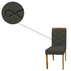 Kit 2 Cadeiras De Jantar Caroline Linho Ypê Cinza Escuro Tana