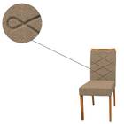 Kit 2 Cadeiras De Jantar Caroline Suede Ypê Cappuccino Tana D