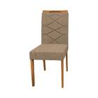 Kit 2 Cadeiras De Jantar Caroline Suede Ypê Cappuccino Tana D