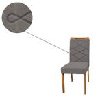 Kit 2 Cadeiras De Jantar Caroline Veludo Ypê Grafite Bnn Decor