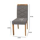 Kit 2 Cadeiras De Jantar Caroline Veludo Ypê Grafite Bnn Decor
