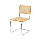 Kit 2 Cadeiras De Jantar Cesca Cor Madeira Natural Base Croma