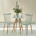 Kit 2 Cadeiras De Jantar Com Pés De Madeira Windsor