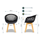 Kit 2 Cadeiras De Jantar Cozinha Sala Quarto Varanda Area Gou