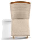 Kit 2 Cadeiras De Jantar Curvata Linho Carvalho Europeu Árido