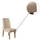 Kit 2 Cadeiras De Jantar Curvata Suede Carvalho Europeu Nude