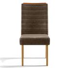 Kit 2 Cadeiras De Jantar Curvata Veludo Carvalho Europeu Marr