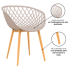 Kit 2 Cadeiras De Jantar Eames Clarice Fendi