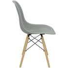 Kit 2 Cadeiras De Jantar Eames Colmeia Cinza
