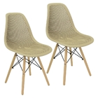 Kit 2 Cadeiras De Jantar Eames Colmeia Fendi