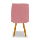 Kit 2 Cadeiras De Jantar Eames Estofada Suede Rosa - Montanar