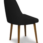 Kit 2 Cadeiras De Jantar Eames Linho Preto - Meu Lar Decoraçõ