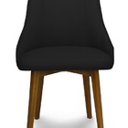 Kit 2 Cadeiras De Jantar Eames Linho Preto - Meu Lar Decoraçõ