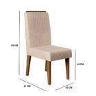 Kit 2 Cadeiras De Jantar Elen Linho Carvalho Europeu Árido Ta