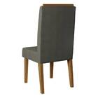 Kit 2 Cadeiras De Jantar Elen Suede Carvalho Europeu Cinza Ta