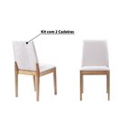 Kit 2 Cadeiras De Jantar Em Eucalipto Vênus Casatema Madeirao