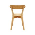 Kit 2 Cadeiras De Jantar Em Madeira Maciça Resistente Natural