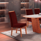 Kit 2 Cadeiras De Jantar Estofada Bordo Em Veludo Kloten