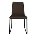 Kit 2 Cadeiras De Jantar Estofada Lille Base Preta Veludo Mar