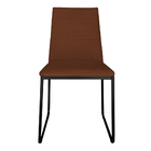 Kit 2 Cadeiras De Jantar Estofada Lille Base Preta Veludo Ter