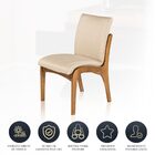 Kit 2 Cadeiras De Jantar Estofada Lisboa 90 X 52 Cm Madeira M