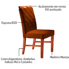 Kit 2 Cadeiras De Jantar Estofada Ocre Em Veludo Kare