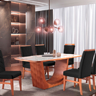 Kit 2 Cadeiras De Jantar Estofada Preto Em Veludo Almere