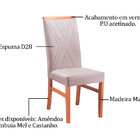 Kit 2 Cadeiras De Jantar Estofada Rosé Em Veludo Kloten