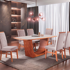 Kit 2 Cadeiras De Jantar Estofada Rosé Em Veludo Kloten