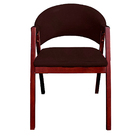 Kit 2 Cadeiras De Jantar Estofada Tecido Facto Marrom Madeira