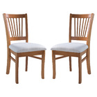 Kit 2 Cadeiras De Jantar Estofada Valência 45 X 95 Cm Sala Ma