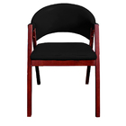 Kit 2 Cadeiras De Jantar Estofada Veludo Preto Madeira Maciça