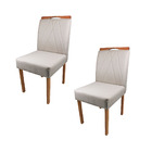 Kit 2 Cadeiras De Jantar Estofadas - Conjunto Lima