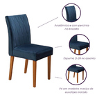 Kit 2 Cadeiras De Jantar Estofadas - Conjunto Pietra