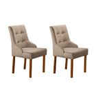 Kit 2 Cadeiras De Jantar Estofadas - Conjunto Roma