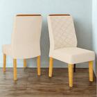 Kit 2 Cadeiras De Jantar Estofadas Lidia Dj Moveis