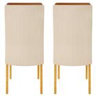 Kit 2 Cadeiras De Jantar Estofadas Lidia Dj Moveis