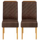 Kit 2 Cadeiras De Jantar Estofadas Lidia Dj Moveis