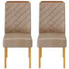 Kit 2 Cadeiras De Jantar Estofadas Lidia Dj Moveis