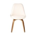 Kit 2 Cadeiras De Jantar Estofadas Lis Cru