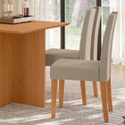 Kit 2 Cadeiras De Jantar Estofadas Lisa Courvin Pés Mdf Linea