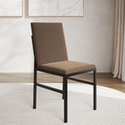 Kit 2 Cadeiras De Jantar Estofadas Mônaco Veludo Marrom Ng1