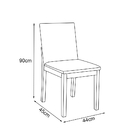 Kit 2 Cadeiras De Jantar Estofadas Veludo Cinza Pérola Base M