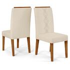 Kit 2 Cadeiras De Jantar Estofadas Yasmin Dj Moveis