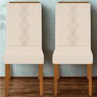 Kit 2 Cadeiras De Jantar Estofadas Yasmin Dj Moveis