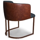 Kit 2 Cadeiras De Jantar Florença Compose Linho Azul Jeans E