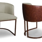 Kit 2 Cadeiras De Jantar Florença Compose Linho Bege E Couris