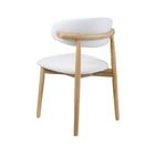 Kit 2 Cadeiras De Jantar Frida Base Madeira Assento Estofado